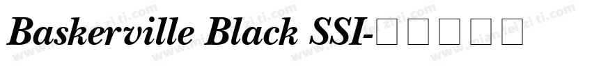 Baskerville Black SSI字体转换